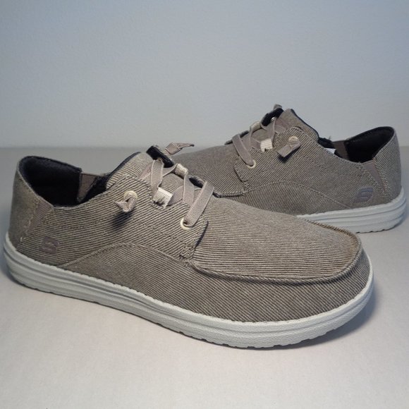 Relaxed Fit Skechers Volgo Skechers Men's Volgo Melson Canvas Slip